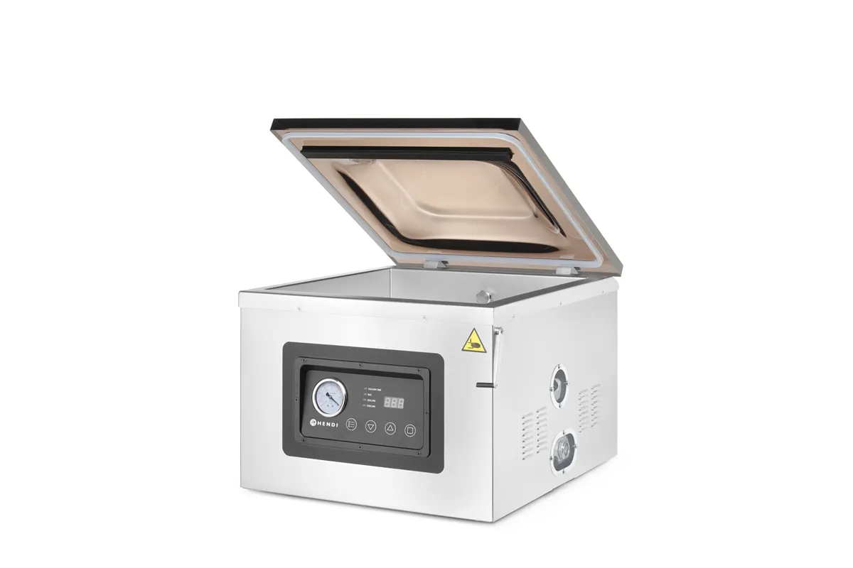 Pakowarka próżniowa komorowa 410, Profi Line, listwa zgrzewająca 410 mm, 230V/1100W, 510x625x455mm Hendi 201442