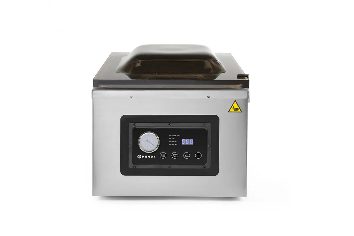 Pakowarka próżniowa komorowa 410, Profi Line, listwa zgrzewająca 410 mm, 230V/1100W, 510x625x455mm Hendi 201442