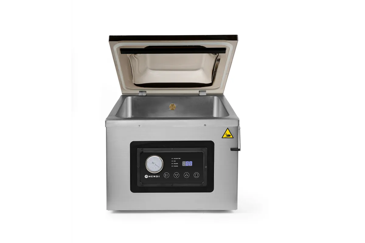 Pakowarka próżniowa komorowa 410, Profi Line, listwa zgrzewająca 410 mm, 230V/1100W, 510x625x455mm Hendi 201442