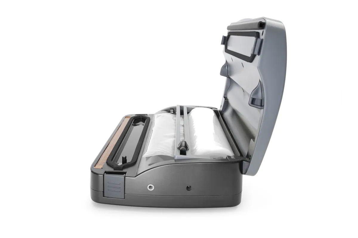 Pakowarka próżniowa z podajnikiem na rolkę , Budget Line, 220-240V/100W, 385x205x95mm Hendi 201626