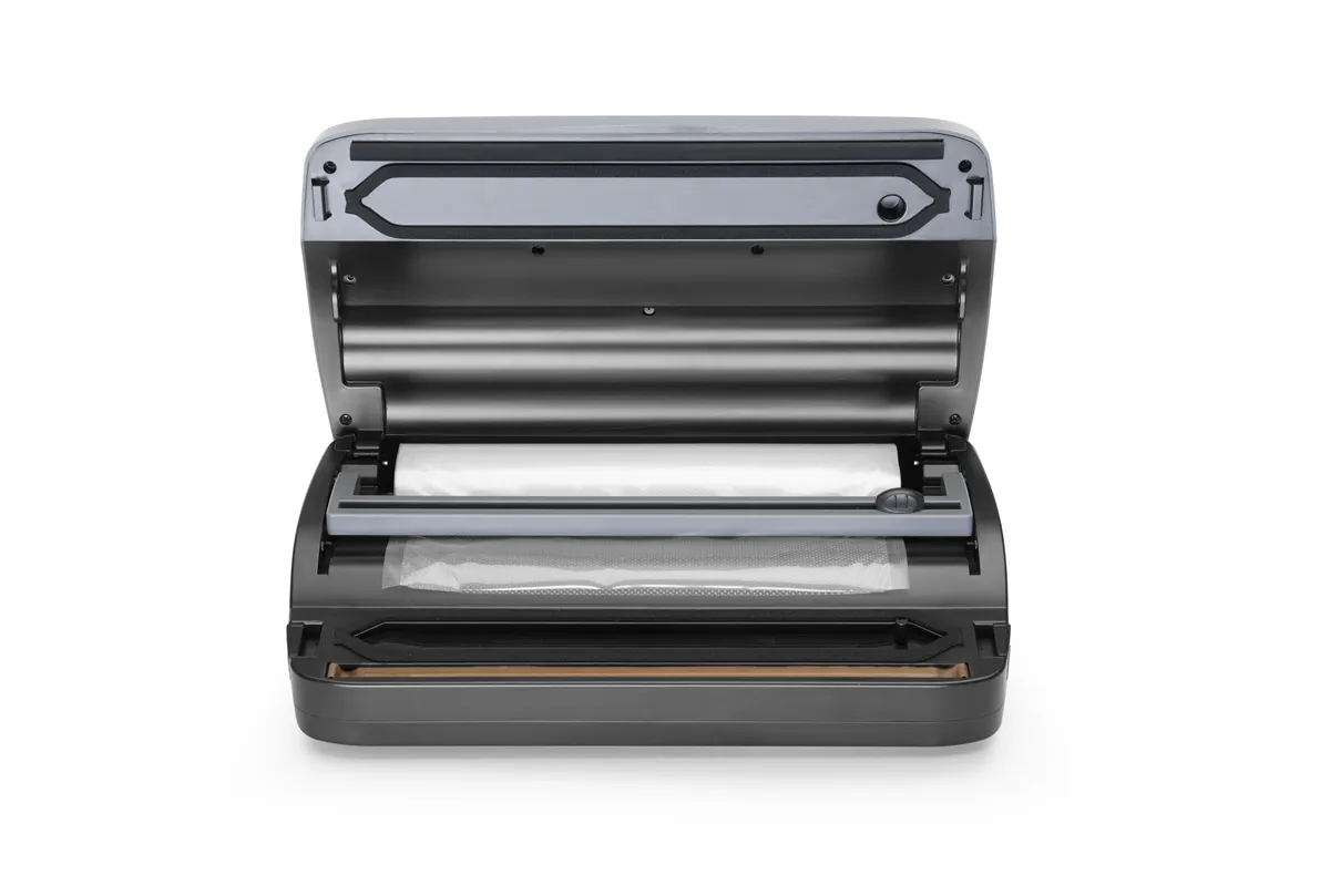 Pakowarka próżniowa z podajnikiem na rolkę , Budget Line, 220-240V/100W, 385x205x95mm Hendi 201626