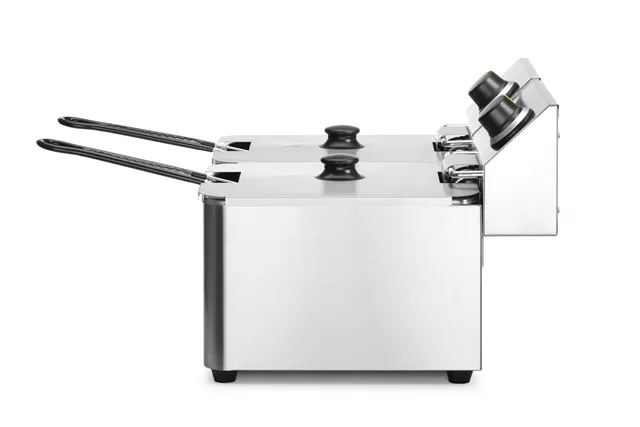 Frytownica 2×8l, Kitchen Line, 16L, 230V/7000W, 542x430x351mm Hendi 205839