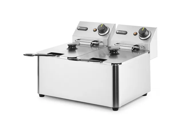 Frytownica 2×4l, Kitchen Line, 8L, 230V/6000W, 470x380x315mm Hendi 205846