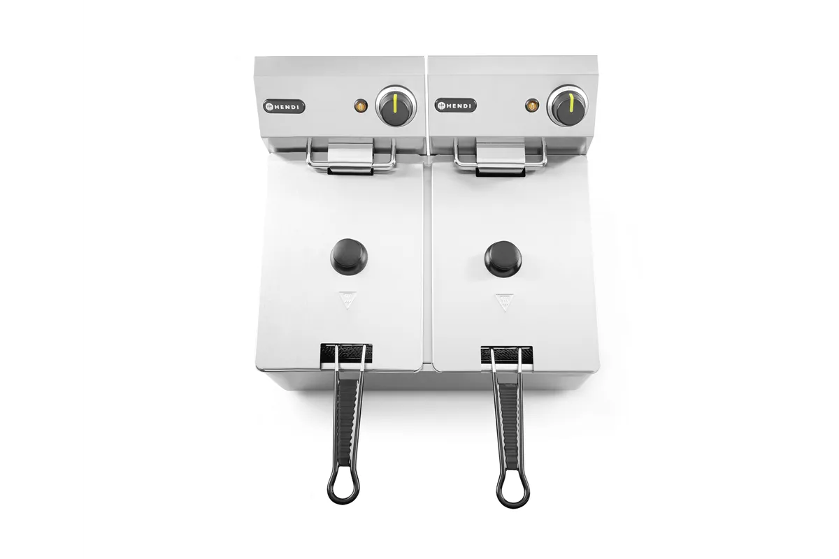 Frytownica 2×4l, Kitchen Line, 8L, 230V/6000W, 470x380x315mm Hendi 205846