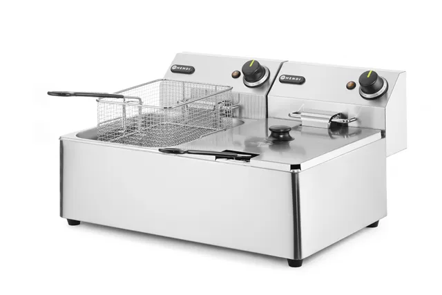 Frytownica 2×6l, Kitchen Line, 12L, 230V/6600W, 550x430x305mm Hendi 205853