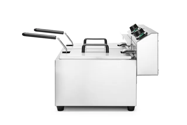 Frytownica manualna , 2x8l, Profi Line, 16L, 230V/7000W, 605x460x369mm Hendi 207307