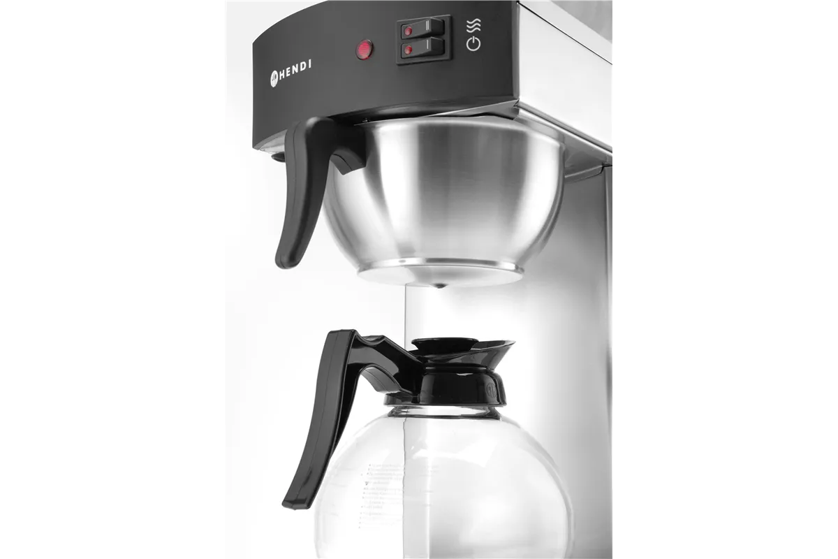Ekspres przelewowy do kawy, Kitchen Line, 1,8L, 230V/1480W, 220x383x465mm Hendi 208304