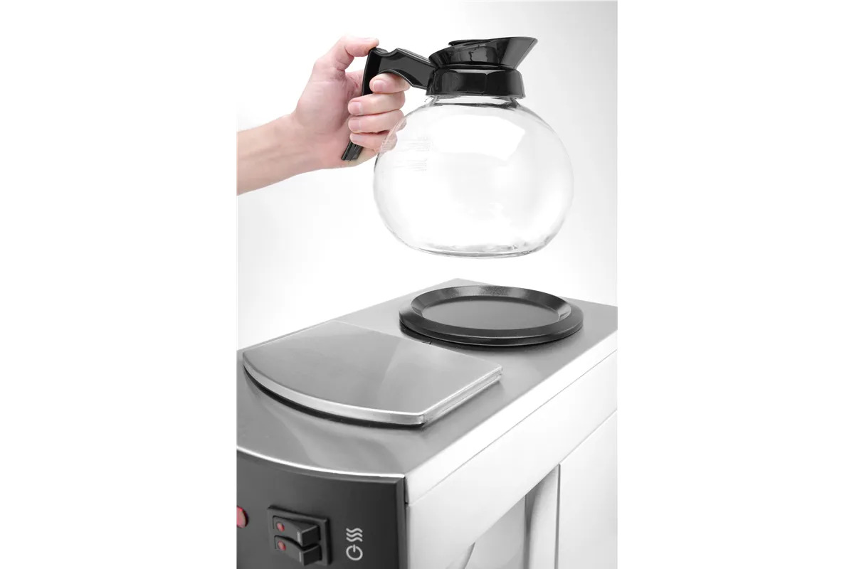 Ekspres przelewowy do kawy, Kitchen Line, 1,8L, 230V/1480W, 220x383x465mm Hendi 208304