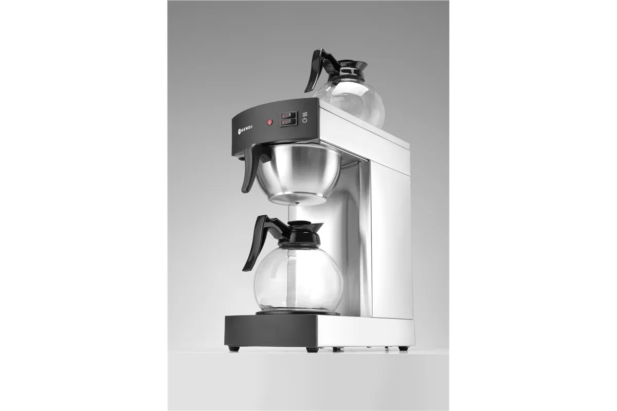 Ekspres przelewowy do kawy, Kitchen Line, 1,8L, 230V/1480W, 220x383x465mm Hendi 208304