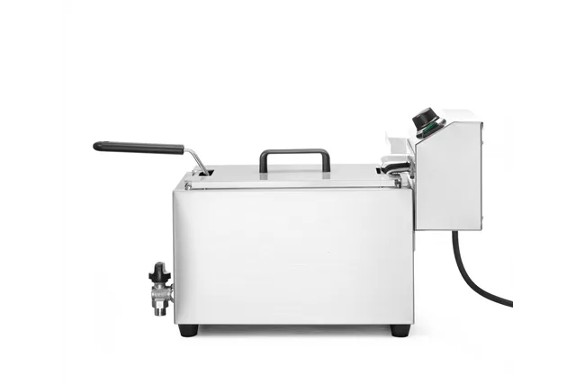 Frytownica XL Profi Line z kranem spustowym, manualna, 10l, 400 V, Profi Line, 10L, 400V/6600W, 300x680x420mm Hendi 209424