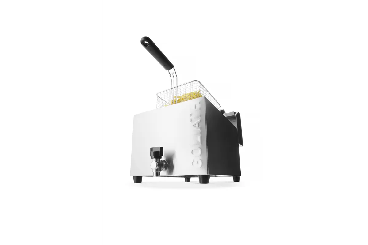 Frytownica XL z kranem spustowym HENDI GOLIATH, 10L, 400V/10200W, 300x585x392mm Hendi 209431