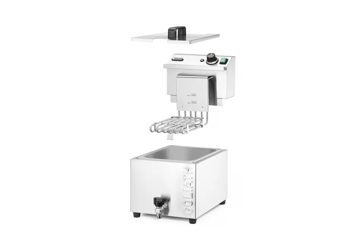 Frytownica XL z kranem spustowym HENDI GOLIATH, 10L, 400V/10200W, 300x585x392mm Hendi 209431