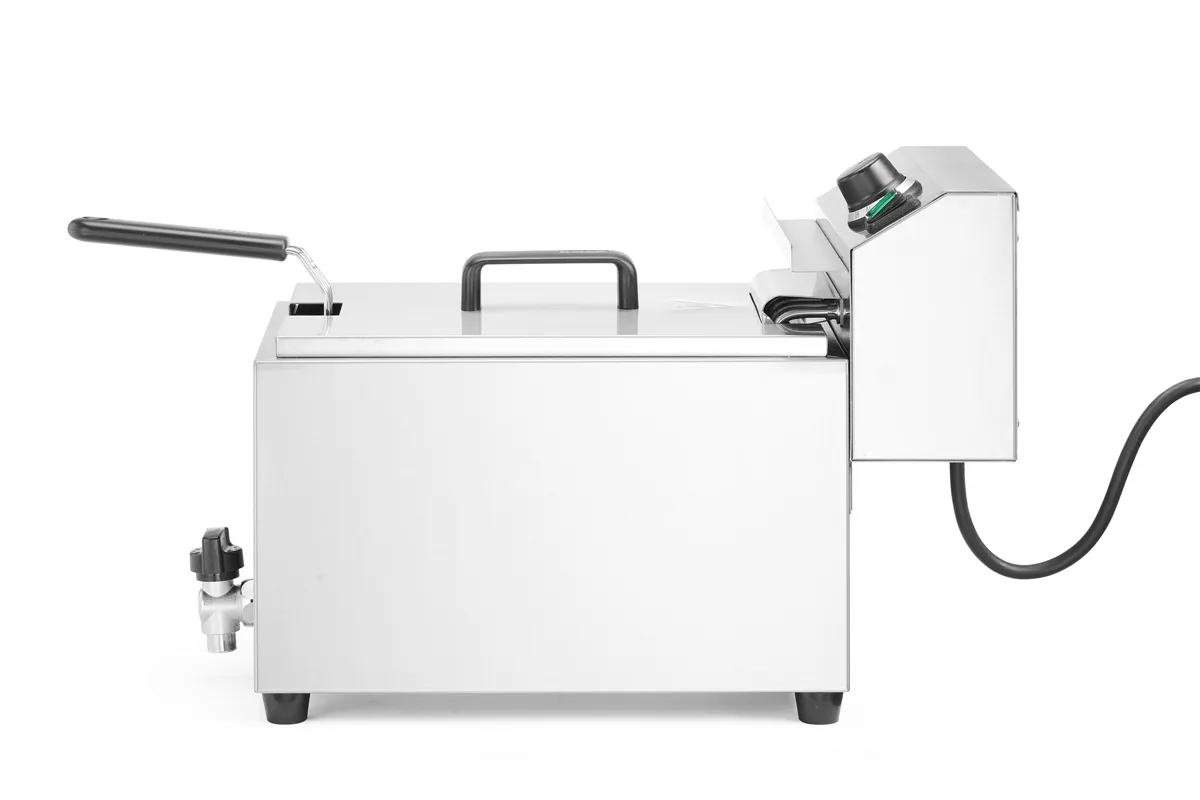 Frytownica XL z kranem spustowym HENDI GOLIATH, 10L, 400V/10200W, 300x585x392mm Hendi 209431