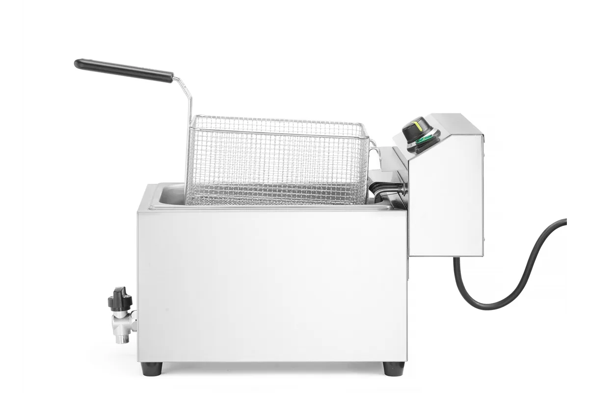 Frytownica XL z kranem spustowym HENDI GOLIATH, 10L, 400V/10200W, 300x585x392mm Hendi 209431