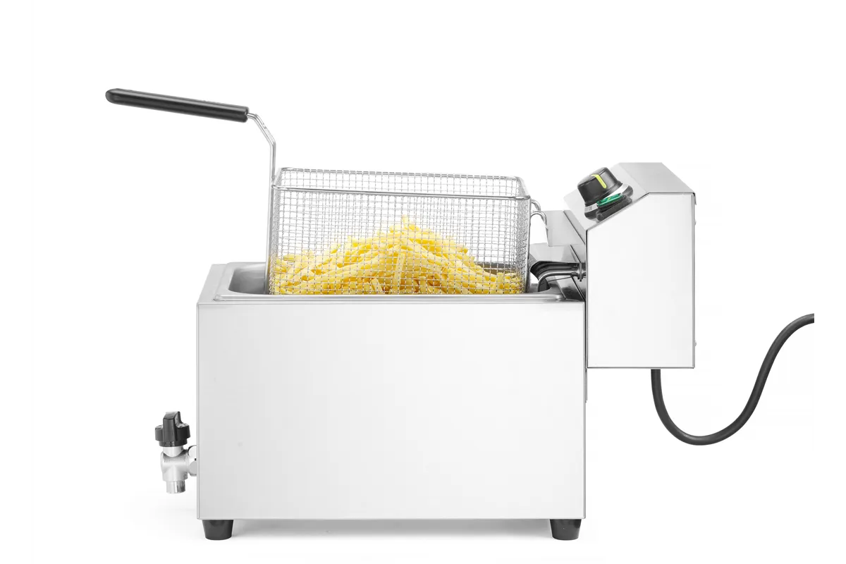 Frytownica XL z kranem spustowym HENDI GOLIATH, 10L, 400V/10200W, 300x585x392mm Hendi 209431