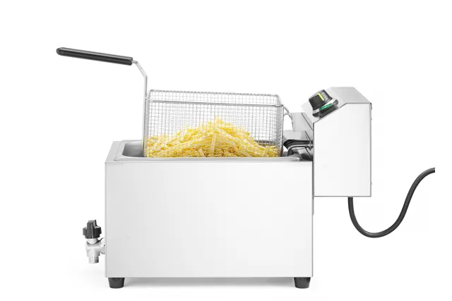 Frytownica XL z kranem spustowym HENDI GOLIATH, 10L, 400V/10200W, 300x585x392mm Hendi 209431