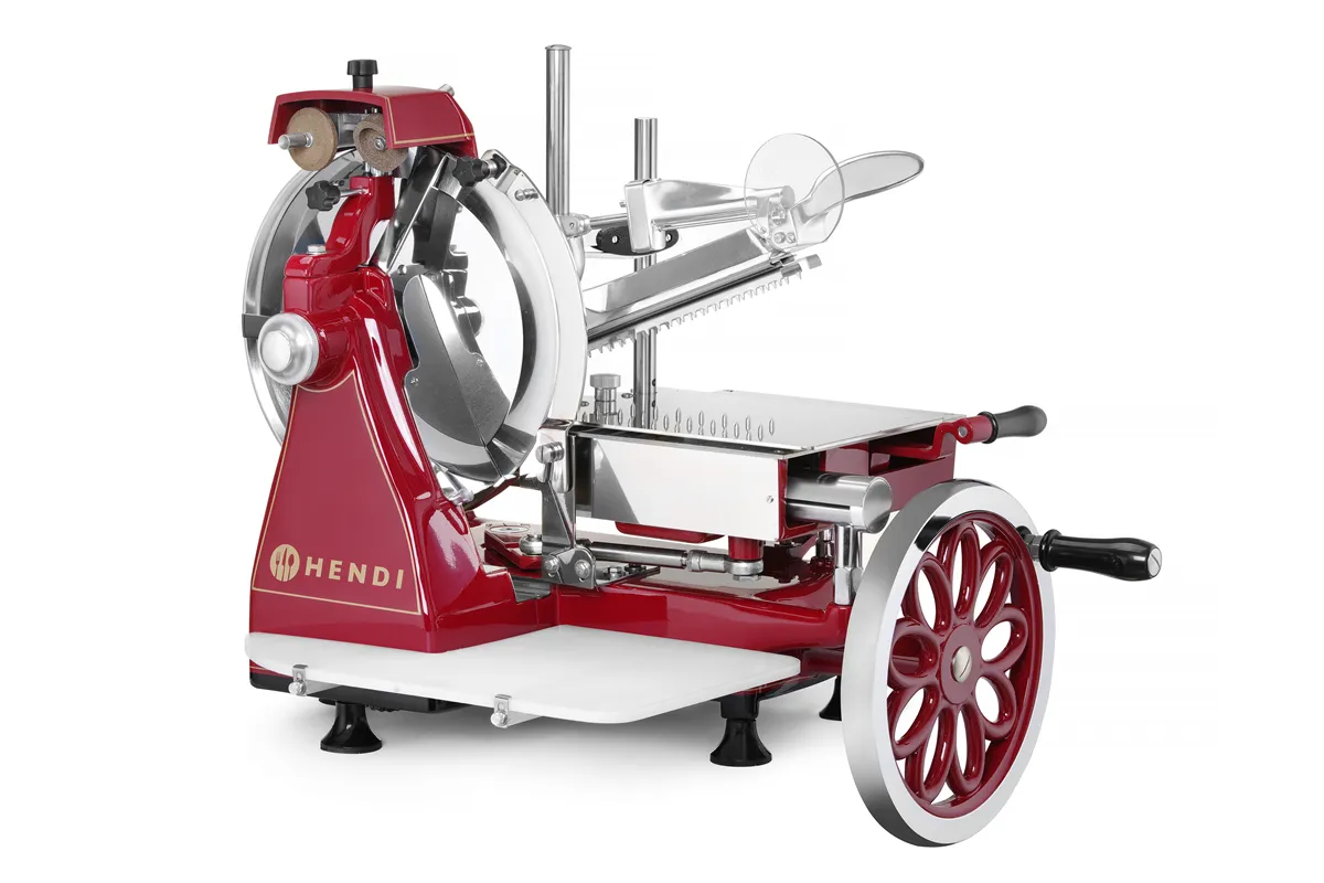 Krajalnica ręczna RETRO 300, czerwony, 720x600x740mm Hendi 210956