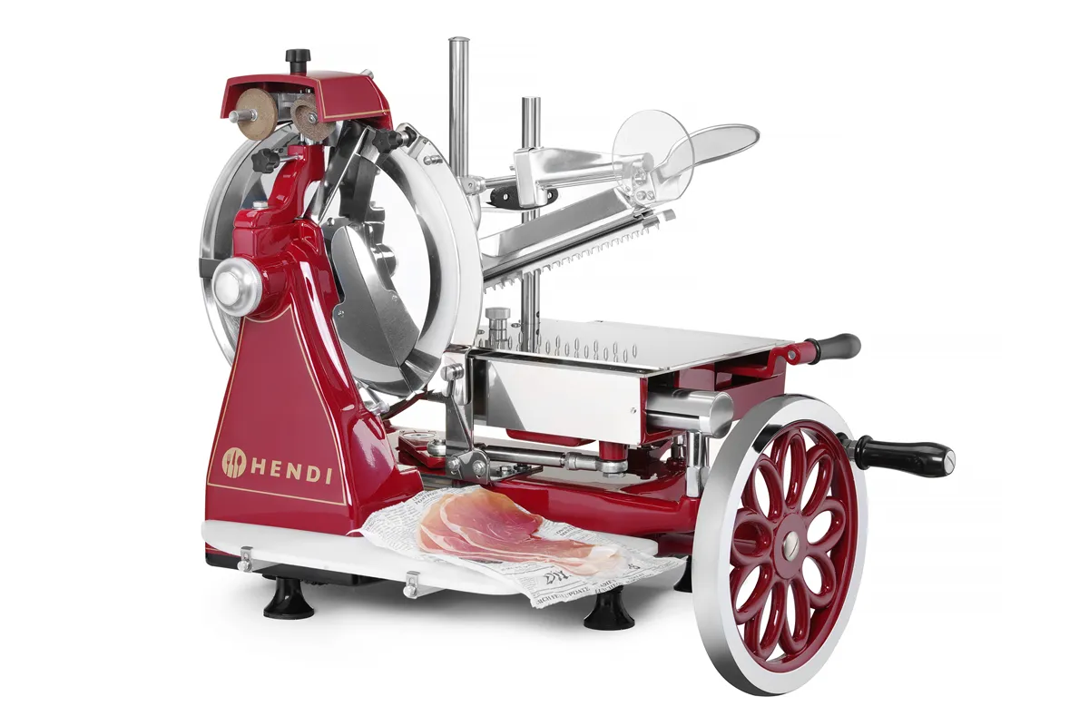 Krajalnica ręczna RETRO 300, czerwony, 720x600x740mm Hendi 210956