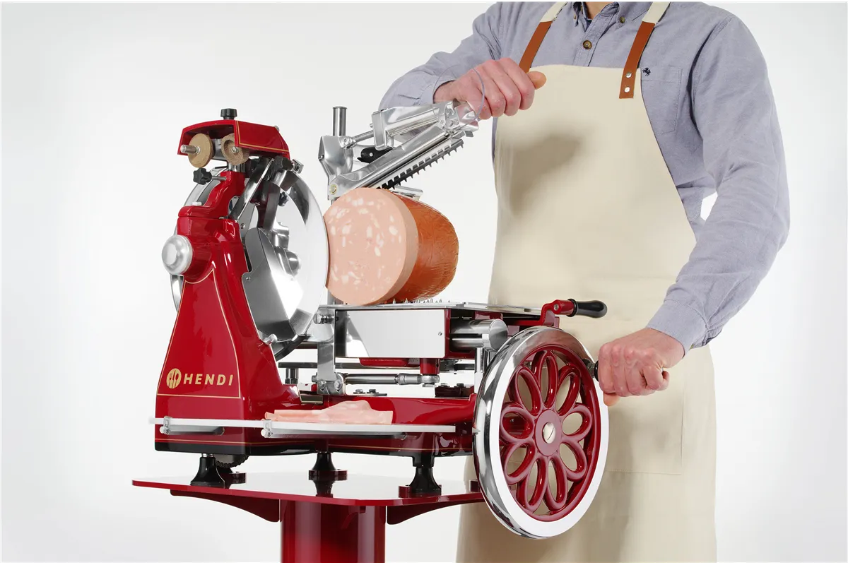 Krajalnica ręczna RETRO 300, czerwony, 720x600x740mm Hendi 210956