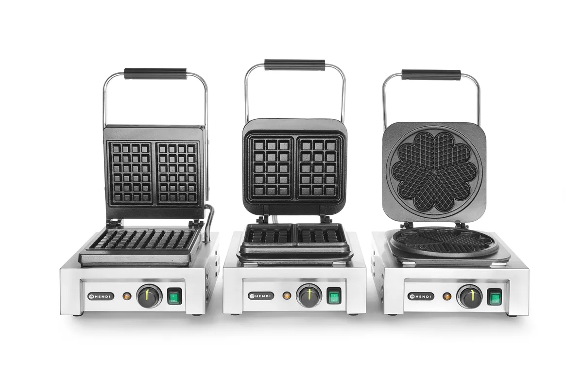 Gofrownica – mała kratka, 230V/1500W, 330x437x251mm Hendi 212103