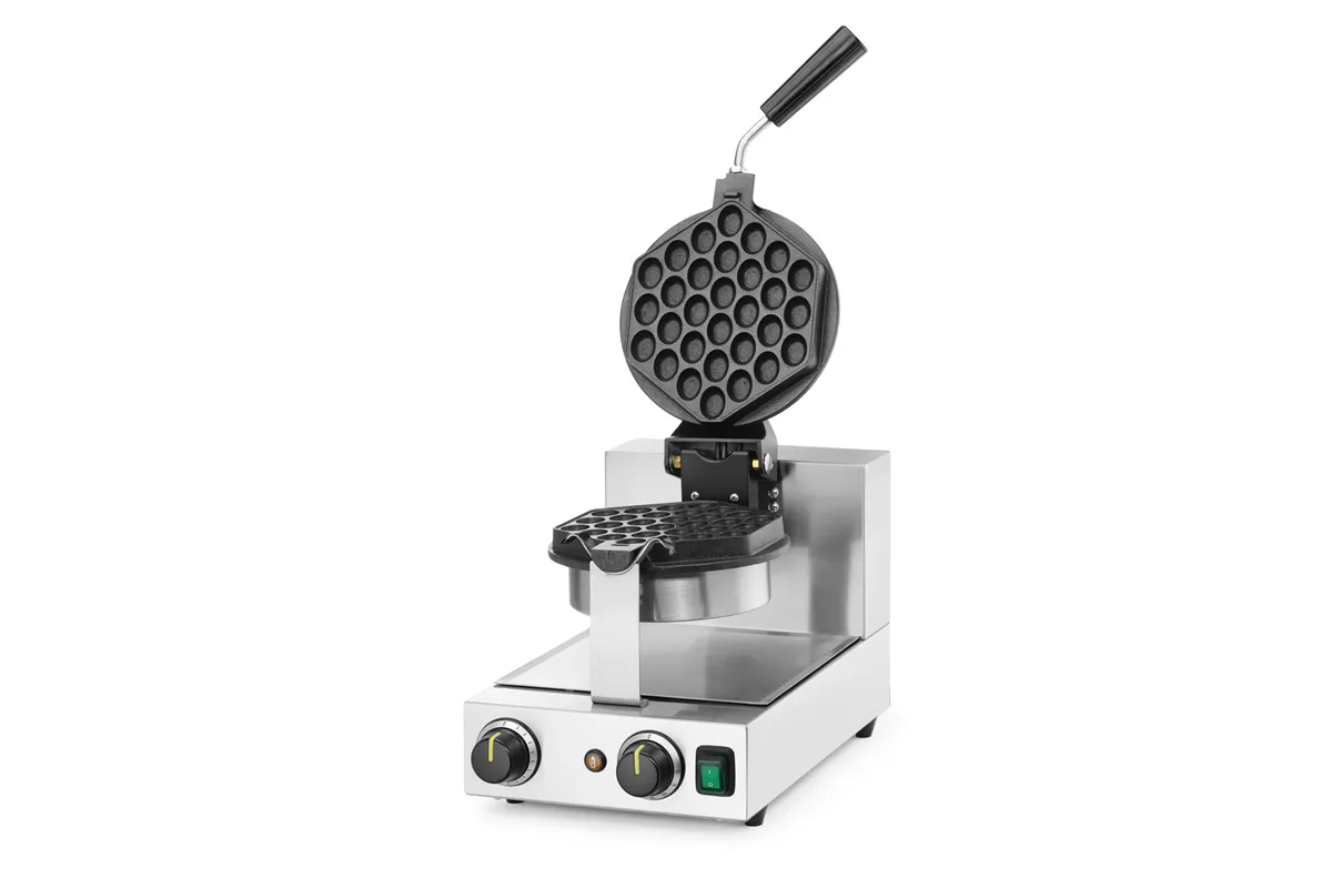 Gofrownica obrotowa do gofrów Bubble Waffle, 220-240V/1500W, 255x560x318mm Hendi 212196