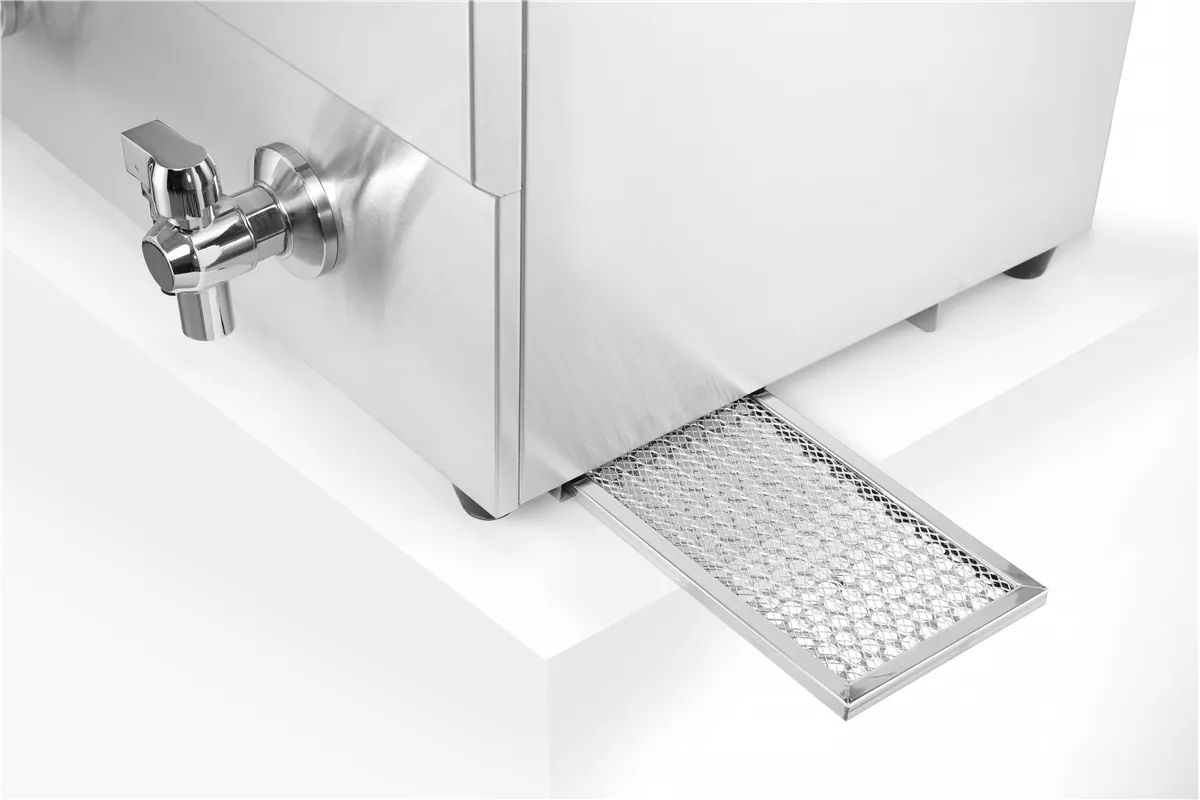 Frytownica indukcyjna z kranem spustowym, 2x8l, Profi Line, 16L, 230V/7000W, 577x609x410mm Hendi 215029