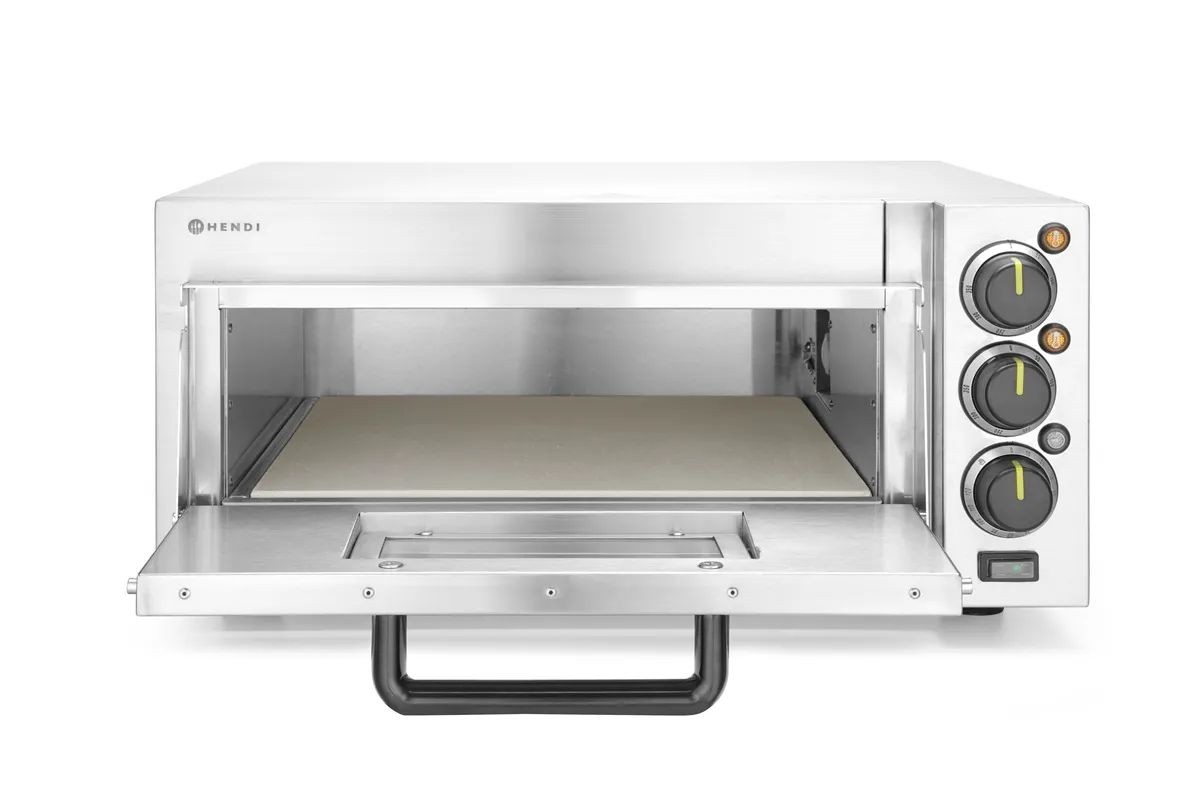Piecyk do pizzy 1-komorowy 2000 W, srebrny, 230V/2000W, 580x560x275mm Hendi 220290