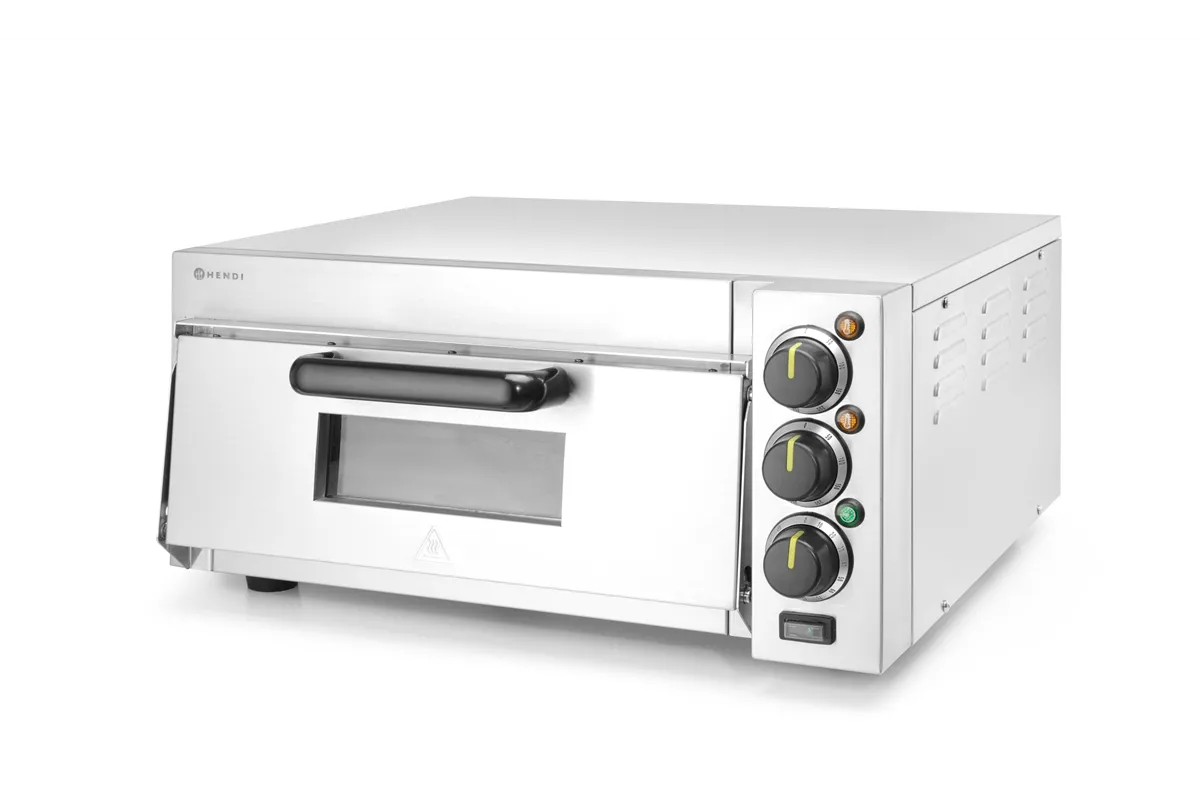 Piecyk do pizzy 1-komorowy 2000 W, srebrny, 230V/2000W, 580x560x275mm Hendi 220290