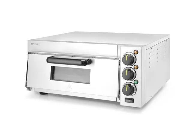 Piecyk do pizzy 1-komorowy 2000 W, srebrny, 230V/2000W, 580x560x275mm Hendi 220290