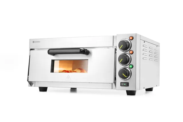 Piecyk do pizzy 1-komorowy 2000 W, srebrny, 230V/2000W, 580x560x275mm Hendi 220290
