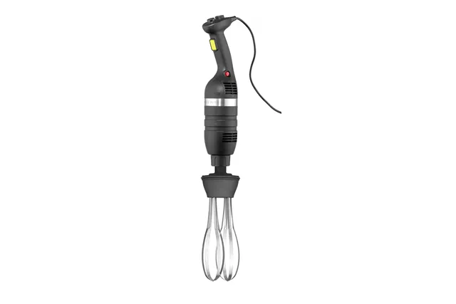 Zestaw: Mikser ręczny 350 ze zmienną prędkością + rózga + wieszak, Kitchen Line, czarny, 230V/350W, 110x324x816mm Hendi 222393