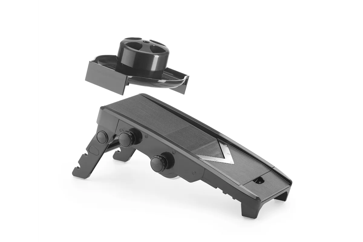 Mandolina typ V z zestawem tarcz, czarny, 130x335x75mm Hendi 222614