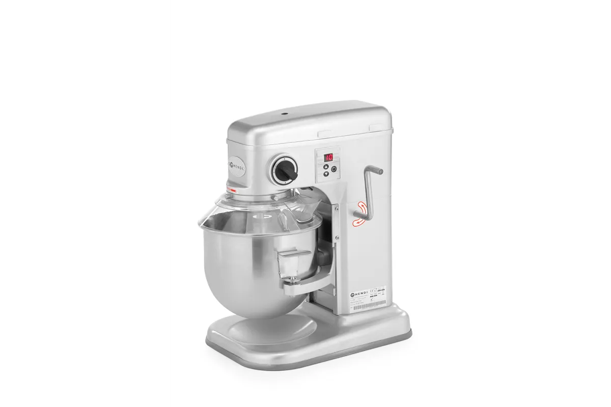 Mikser planetarny, Kitchen Line, 7L, srebrny, 220-240V/650W, 317x440x490mm Hendi 222829