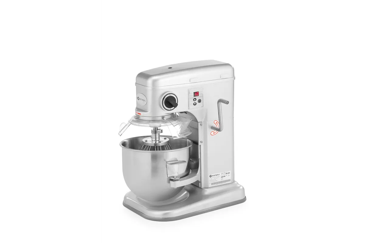 Mikser planetarny, Kitchen Line, 7L, srebrny, 220-240V/650W, 317x440x490mm Hendi 222829