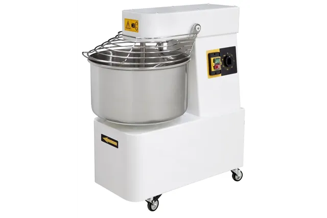 Miesiarka spiralna ze stałą dzieżą o 2 prędkościach, 48l, 128 kg/h, 48L, 400V/2200W, 480x805x850mm Hendi 222898