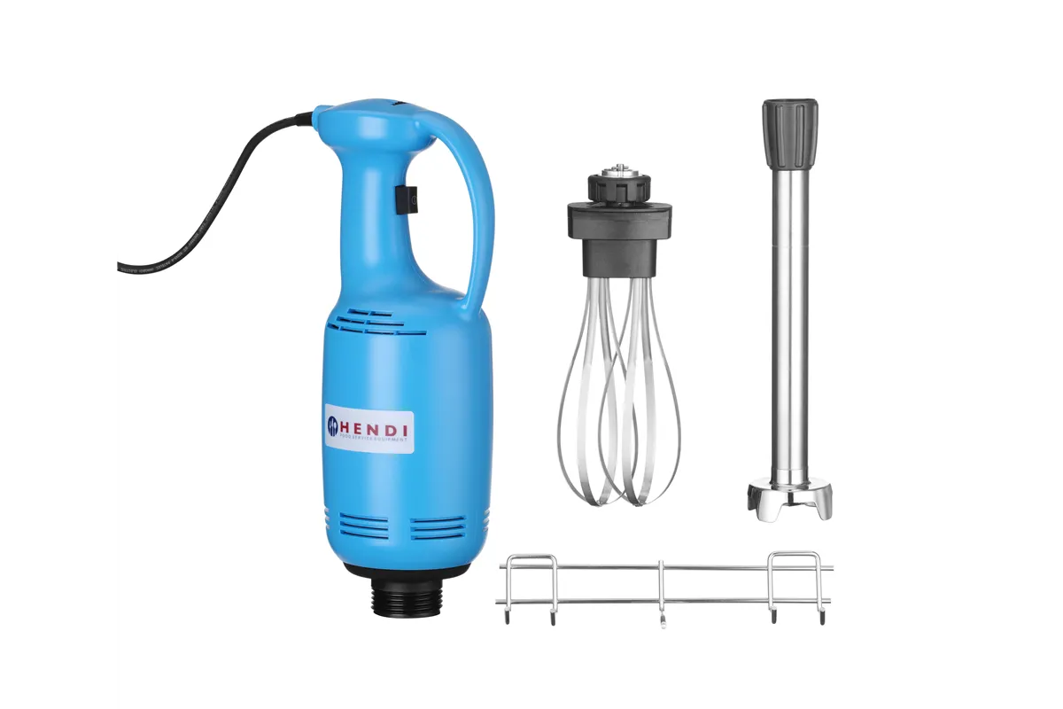 Mikser ręczny 400 o zmiennej prędkości z rózgą i wieszakiem, 230V/400W, 155x120x790mm Hendi 224014