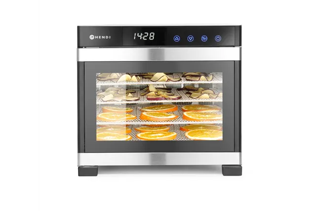 Suszarka do żywności, Profi Line, 6 tac, 230V/650W, 342x485x309mm Hendi 229033 Suszarka do żywności, Profi Line, 6 tac, 230V/650W, 342x485x309mm Hendi 229033