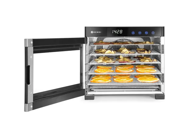 Suszarka do żywności, Profi Line, 6 tac, 230V/650W, 342x485x309mm Hendi 229033 Suszarka do żywności, Profi Line, 6 tac, 230V/650W, 342x485x309mm Hendi 229033