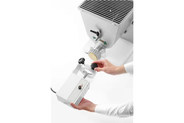 Nóż elektryczny do odcinania kawałków wyciskanego makaronu, 240x110x70mm Hendi 229330