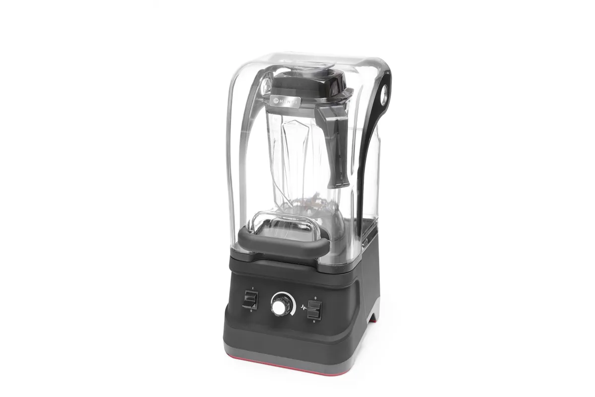 Blender barmański z obudową wyciszającą, 2,5L, czarny, 220-240V/1680W, 250x300x540mm Hendi 230688