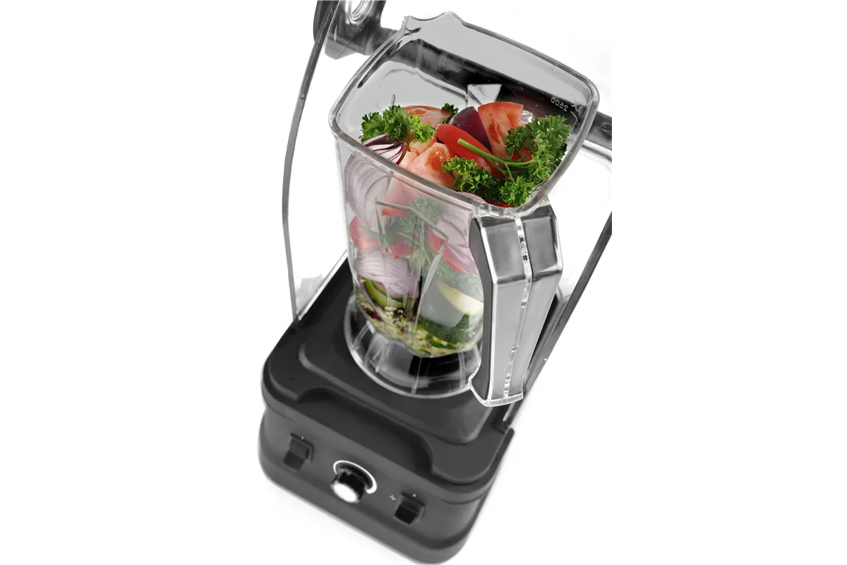 Blender barmański z obudową wyciszającą, 2,5L, czarny, 220-240V/1680W, 250x300x540mm Hendi 230688