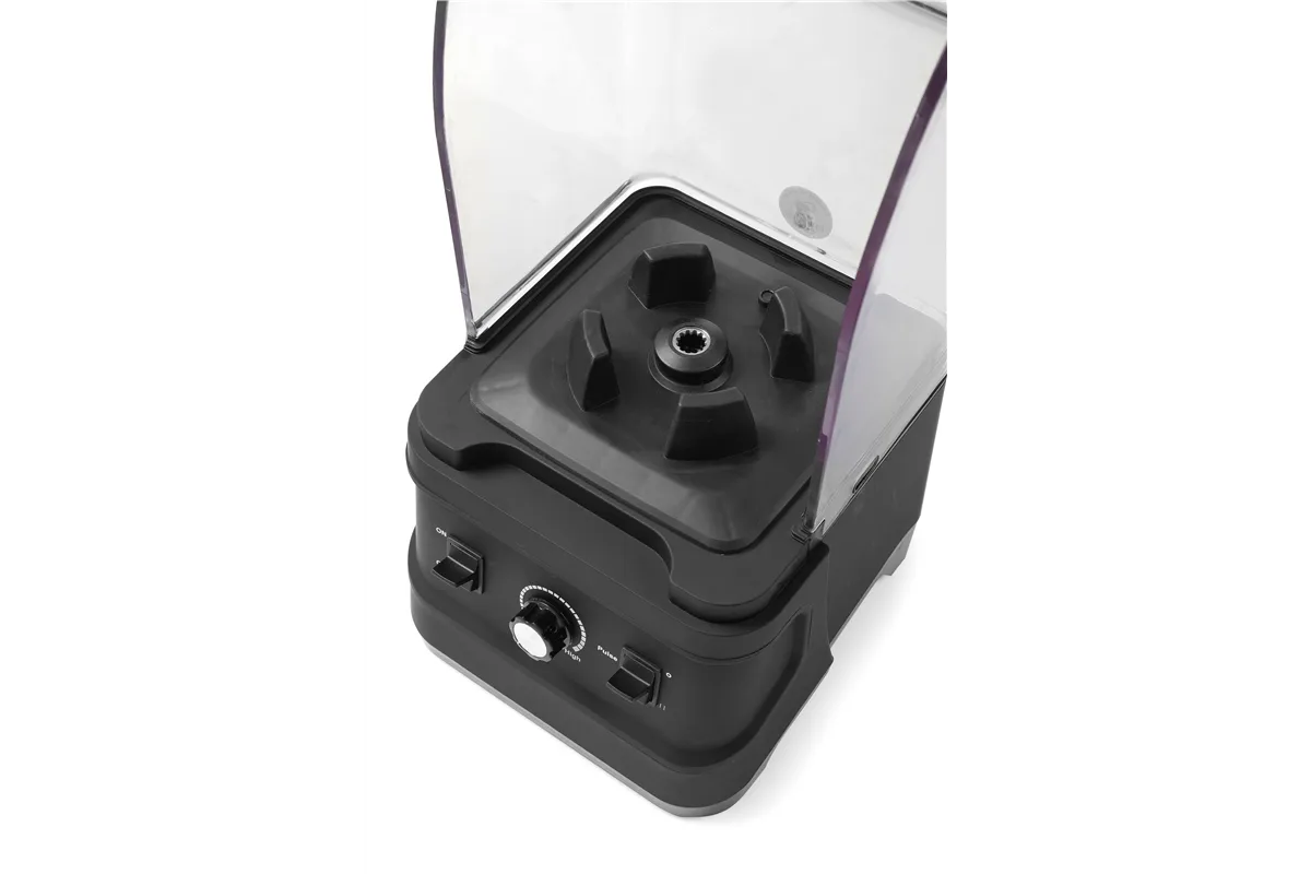 Blender barmański z obudową wyciszającą, 2,5L, czarny, 220-240V/1680W, 250x300x540mm Hendi 230688