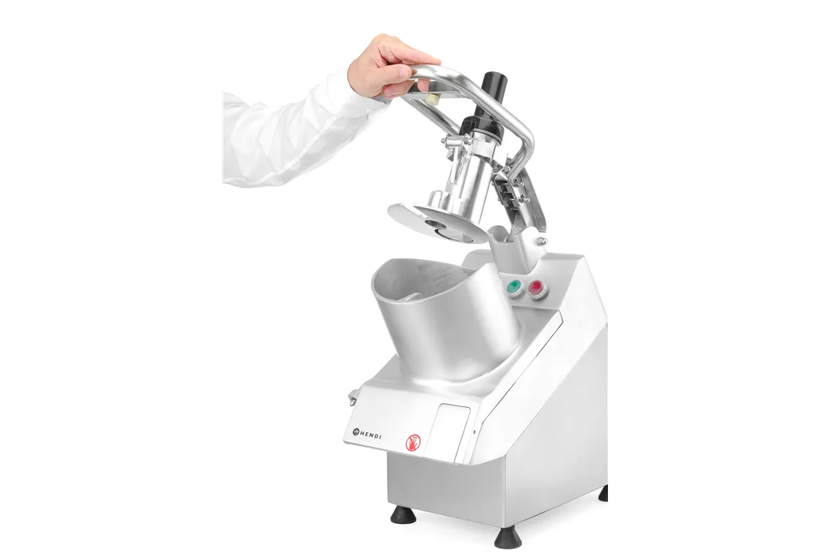 Szatkownica elektryczna z dużym otworem wlotowym z zestawem 5 tarcz, 230V/750W, 574x250x472mm Hendi 231852