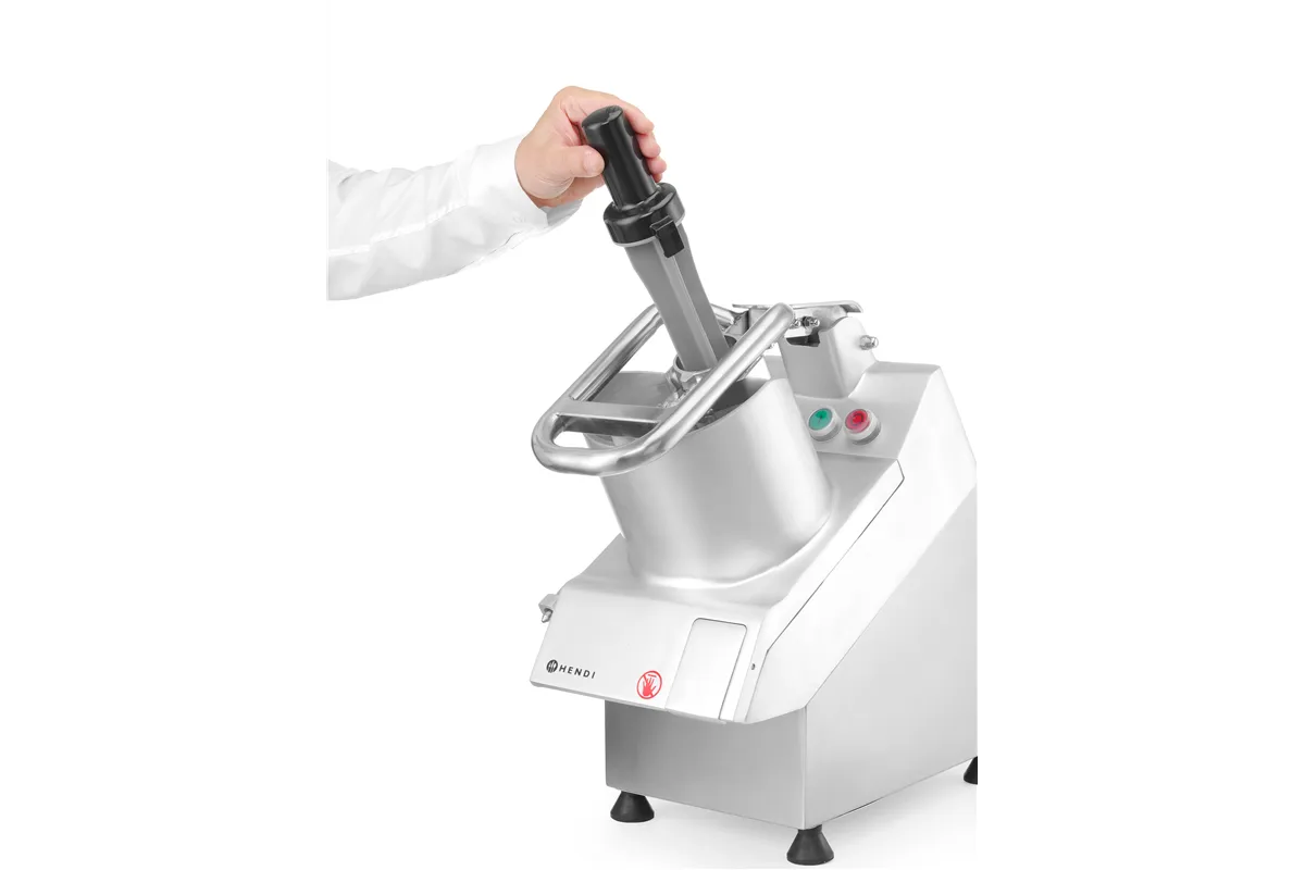 Szatkownica elektryczna z dużym otworem wlotowym z zestawem 5 tarcz, 230V/750W, 574x250x472mm Hendi 231852