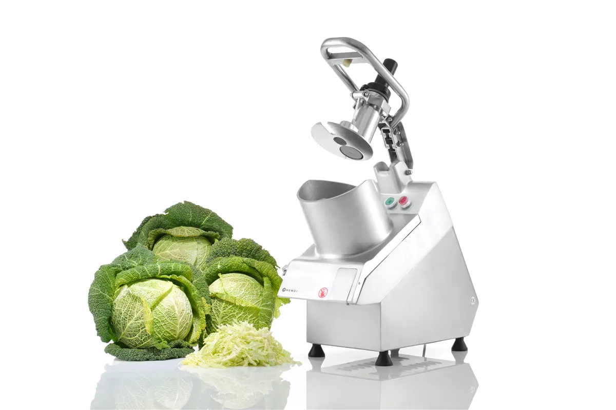 Szatkownica elektryczna z dużym otworem wlotowym z zestawem 5 tarcz, 230V/750W, 574x250x472mm Hendi 231852