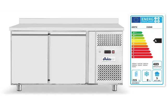 Stół chłodniczy 2-drzwiowy z agregatem bocznym, Profi Line, GN 1/1, 230V/250W, 1360x700x879mm Arktic 232040