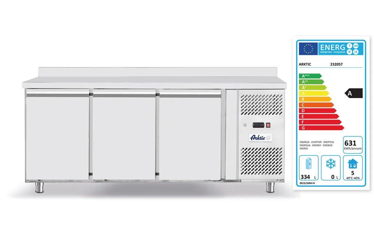 Stół chłodniczy 3-drzwiowy 420l, Profi Line, GN 1/1, 420L, 230V/400W, 1795x700x879mm Arktic 232057