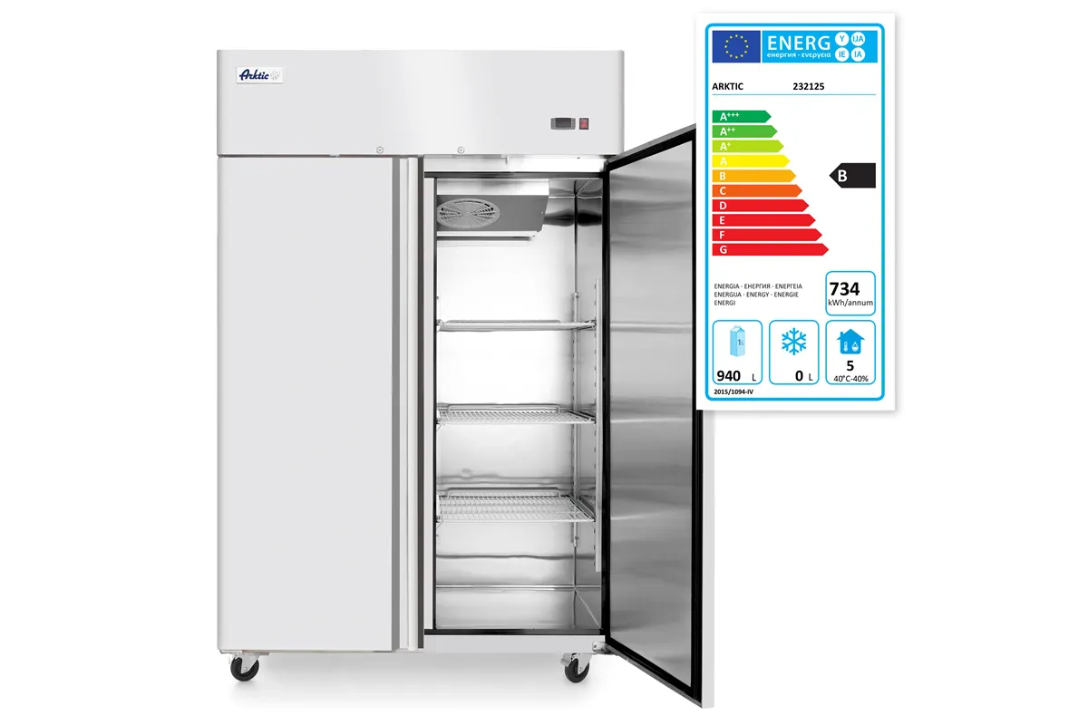 Szafa chłodnicza 2-drzwiowa, 1240l, Profi Line, GN 2/1, 940L, 230V/350W, 1314x800x2082mm Arktic 232125