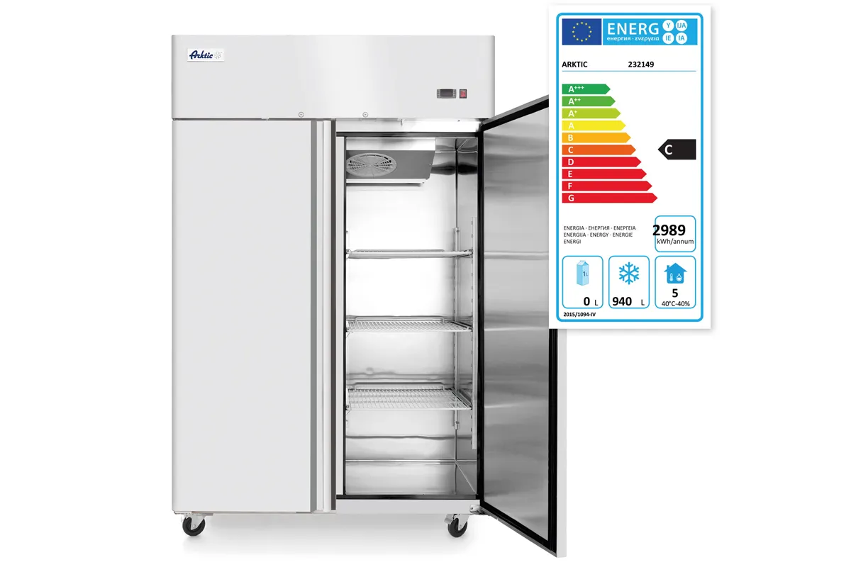 Szafa mroźnicza 2-drzwiowa, 1240l, Profi Line, GN 2/1, 230V/980W, 1314x800x2082mm Arktic 232149