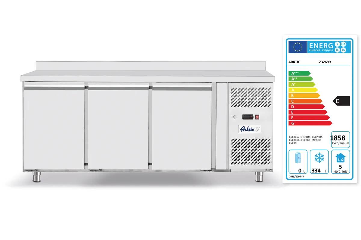 Stół mroźniczy 3-drzwiowy 420l, Profi Line, GN 1/1, 420L, 230V/600W, 1796x700x879mm Arktic 232699